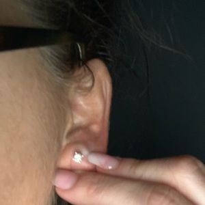 Diamond solitaire earrings